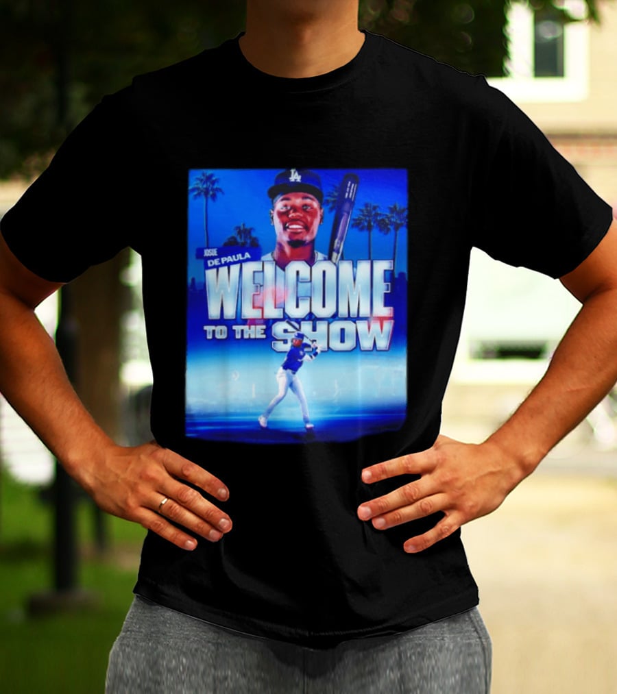 Josue De Paula Welcome To The Show Los Angeles Dodgers T-Shirt