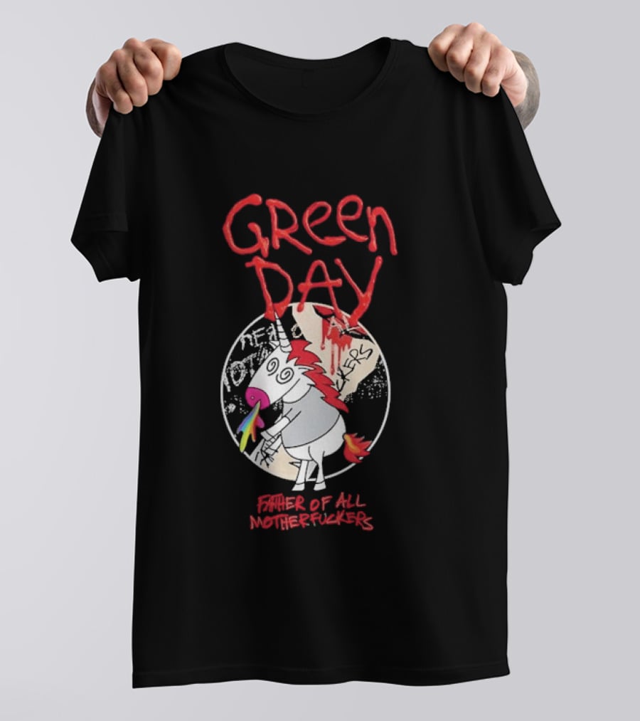 Green Day Father Of All Motherfuckers Unicorn Rainbow Cupcake T-Shirt