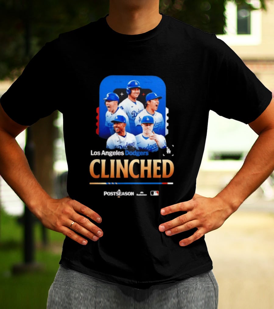 Los Angeles Dodgers Clinched 2026 MLB Postseason Celebration T-Shirt