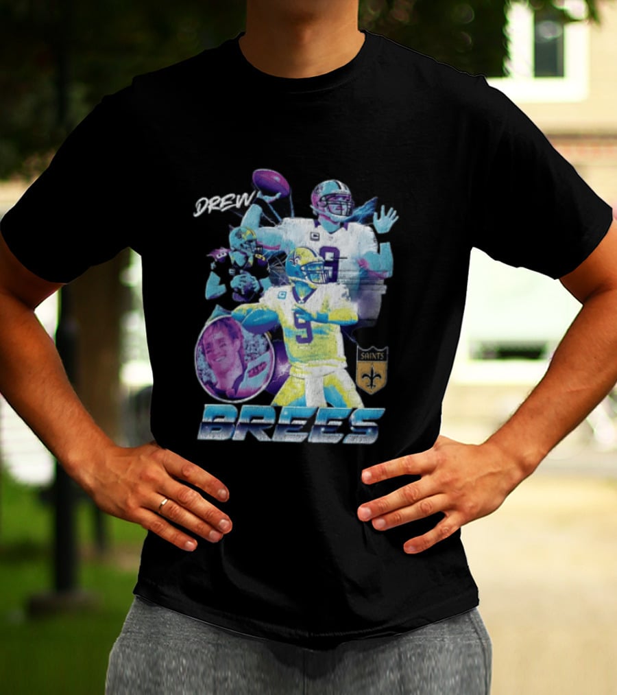 Drew Brees New Orleans Saints Pro Football Hall Of Fame 2026 Collage Saints T-Shirt