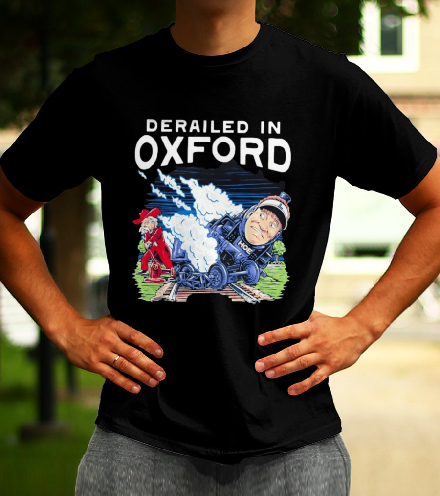 Derailed In Oxford Ole Miss Rebels Train Image T-Shirt
