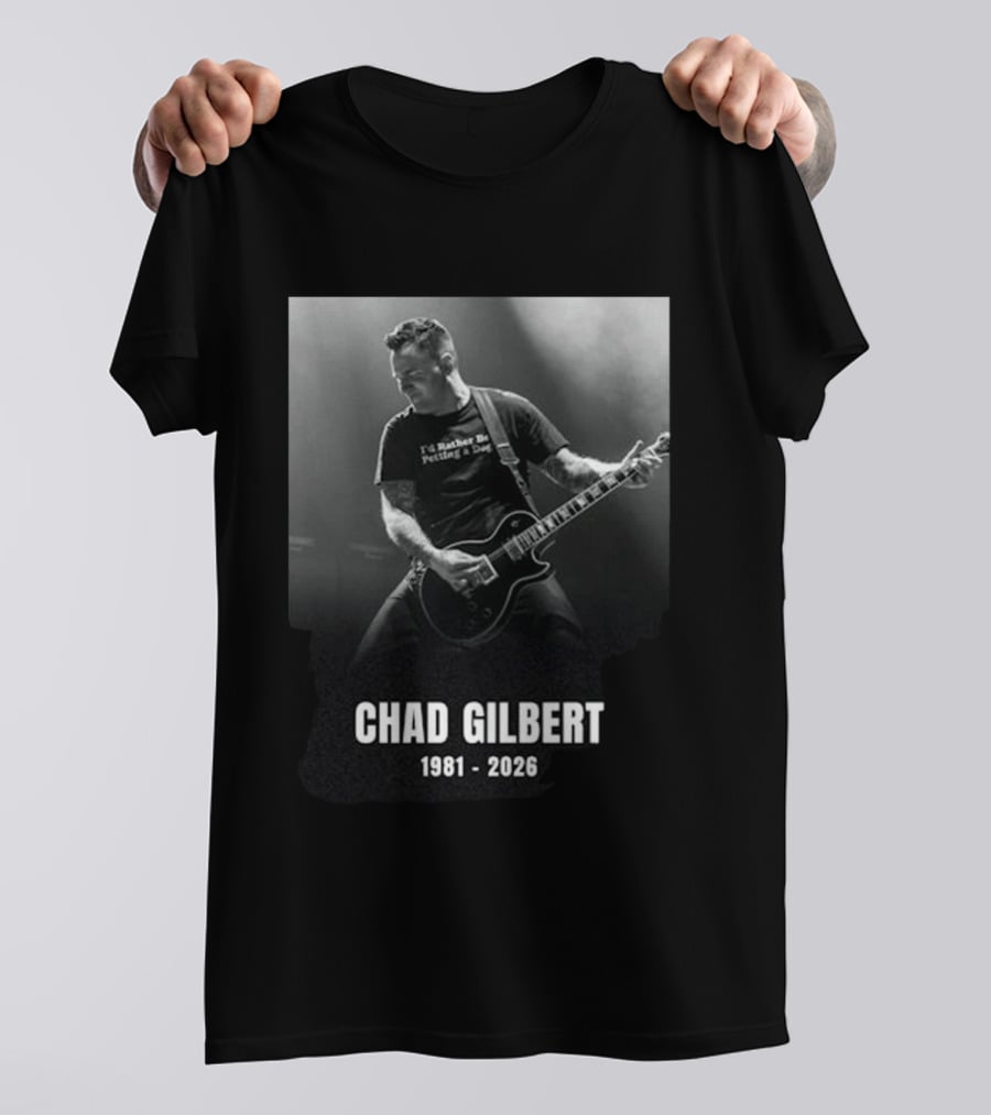 Chad Gilbert 1981 2026 I'd Rather Be Petting A Dog T-Shirt