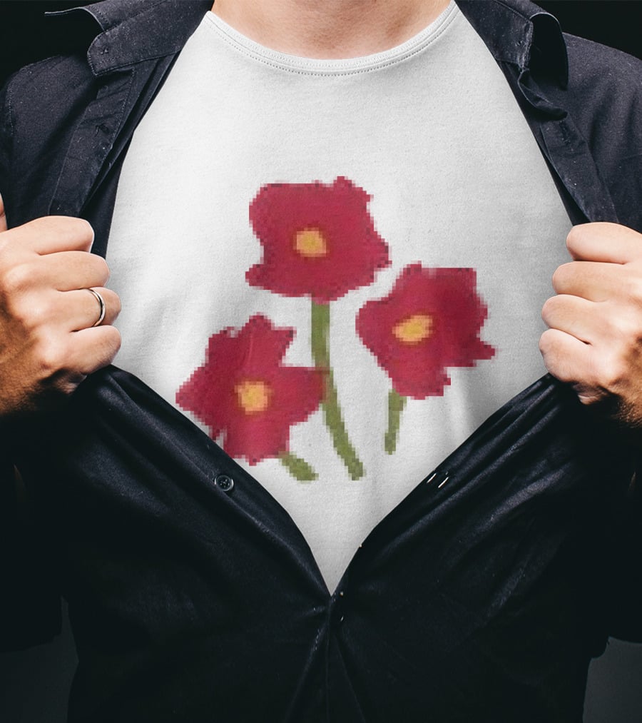 Ellie Holcomb Flowers For No Reason Red Poppies T-Shirt