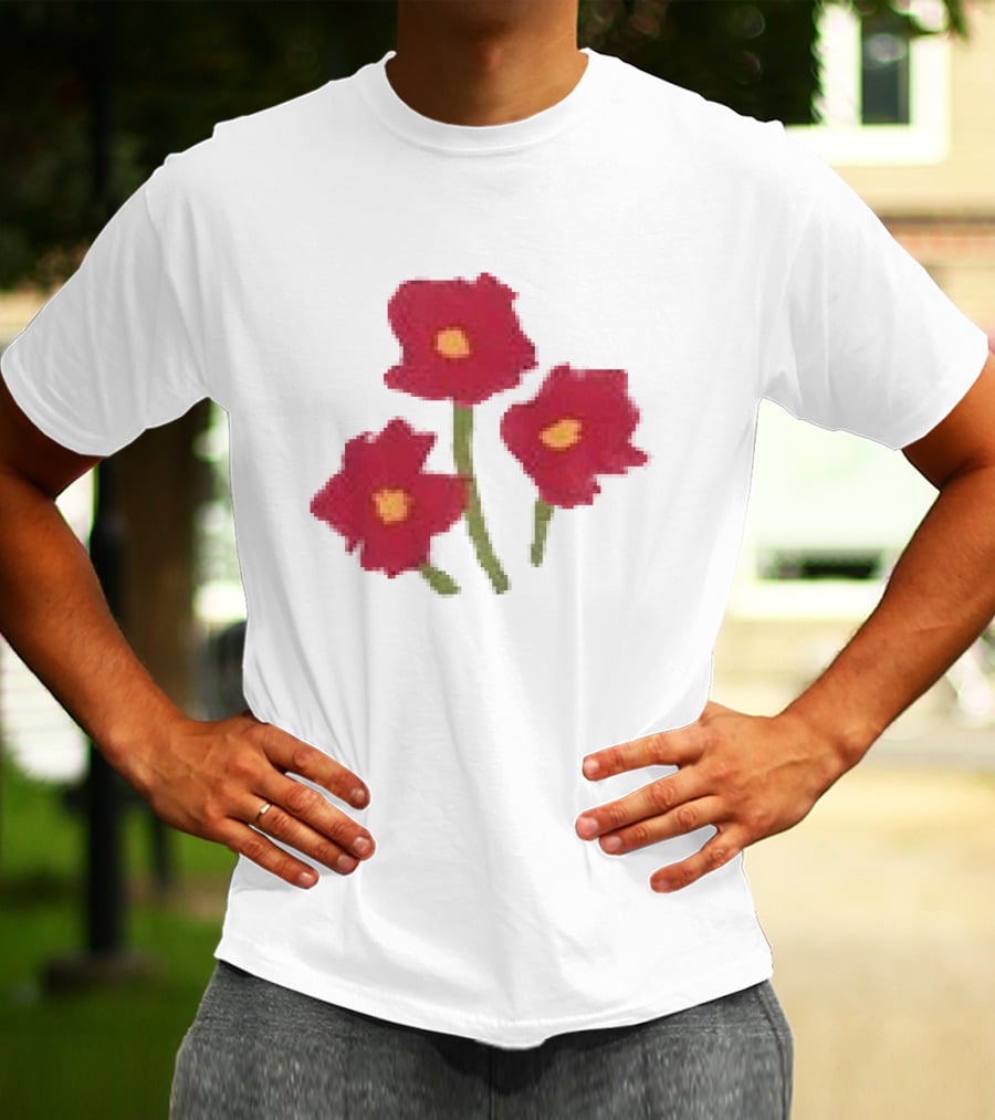 Ellie Holcomb Flowers For No Reason Red Poppies T-Shirt