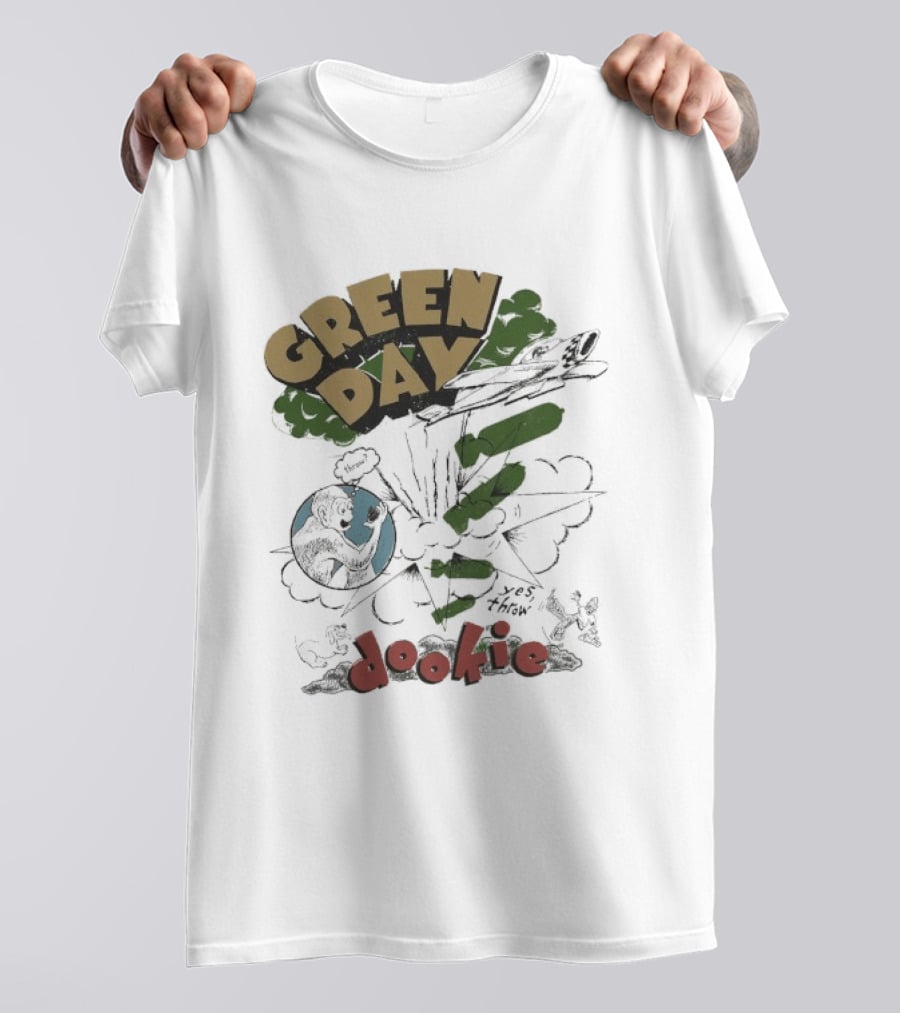 Green Day Dookie Explosion Earth Juniors Throw T-Shirt