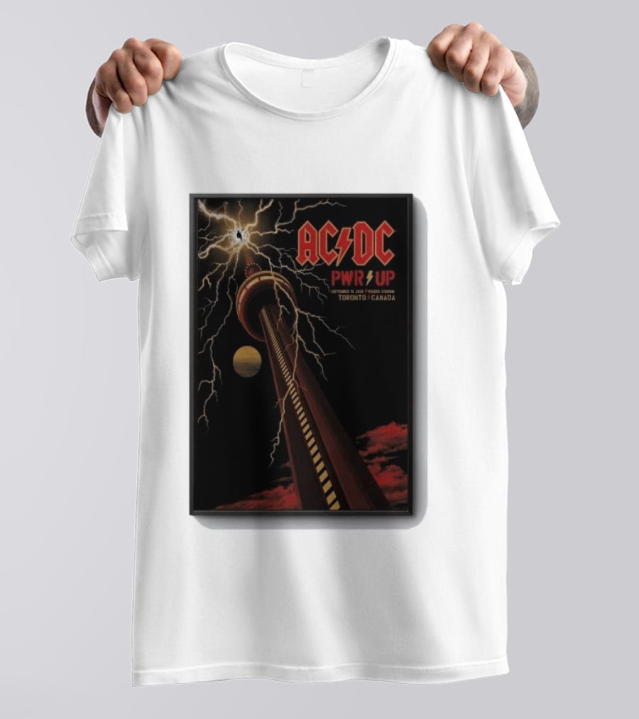 AC DC PWR UP Toronto Canada 2026 Rogers Stadium Concert T-Shirt