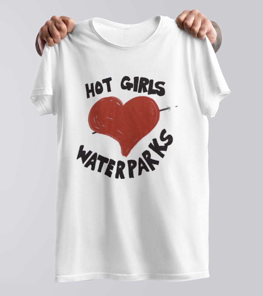 Waterparks Hot Girls Heart Arrow Cropped Baby Top T-Shirt