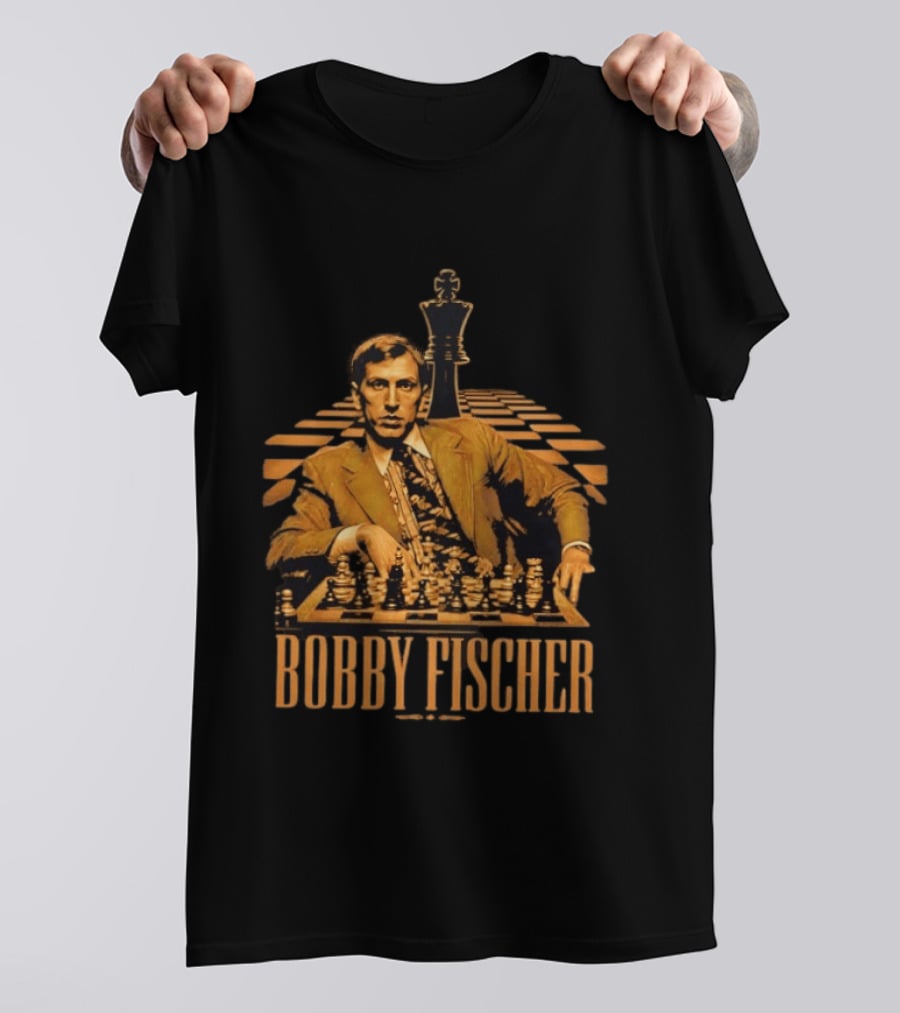 Bobby Fischer Chess Grandmaster Iconic Pose T-Shirt