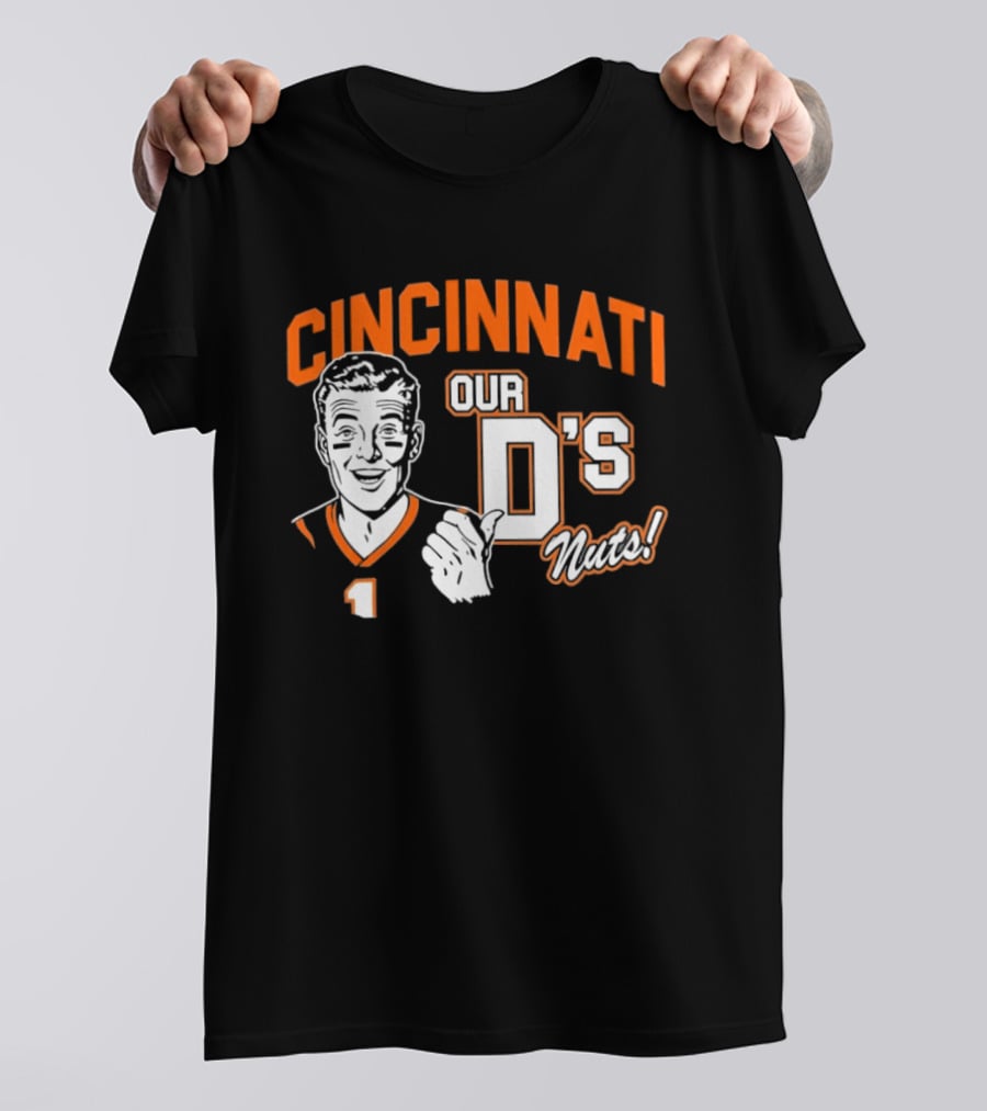 Cincinnati Our D's Nuts Football Orange T-Shirt