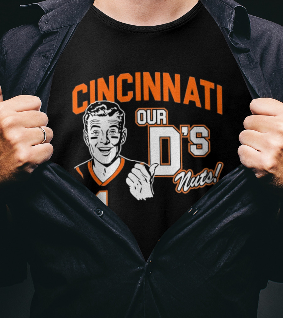 Cincinnati Our D's Nuts Football Orange T-Shirt