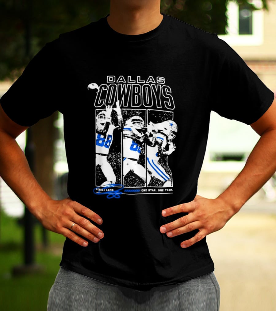 Dallas Cowboys CeeDee Lamb 88 One Star One Team T-Shirt