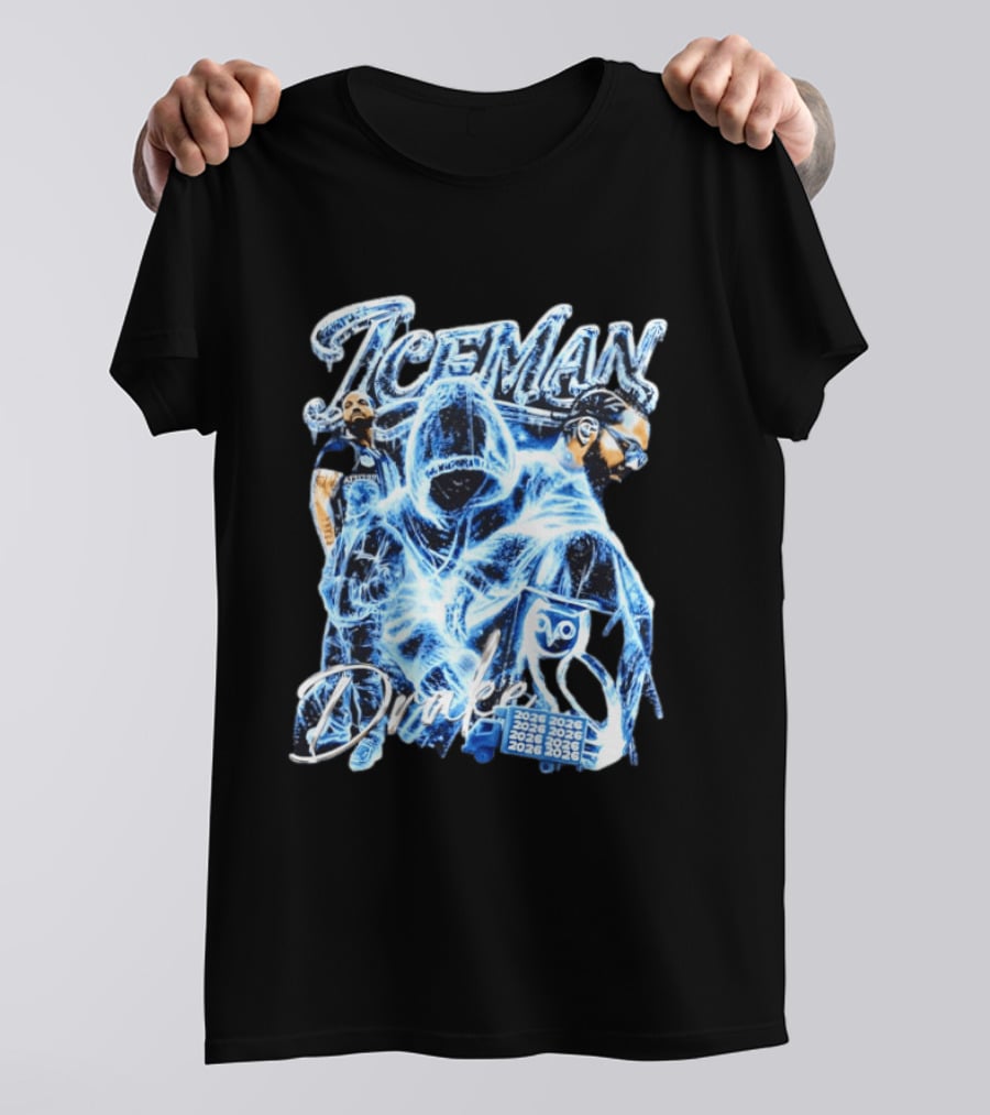 Drake Iceman 2026 Halloween Blue Neon T-Shirt