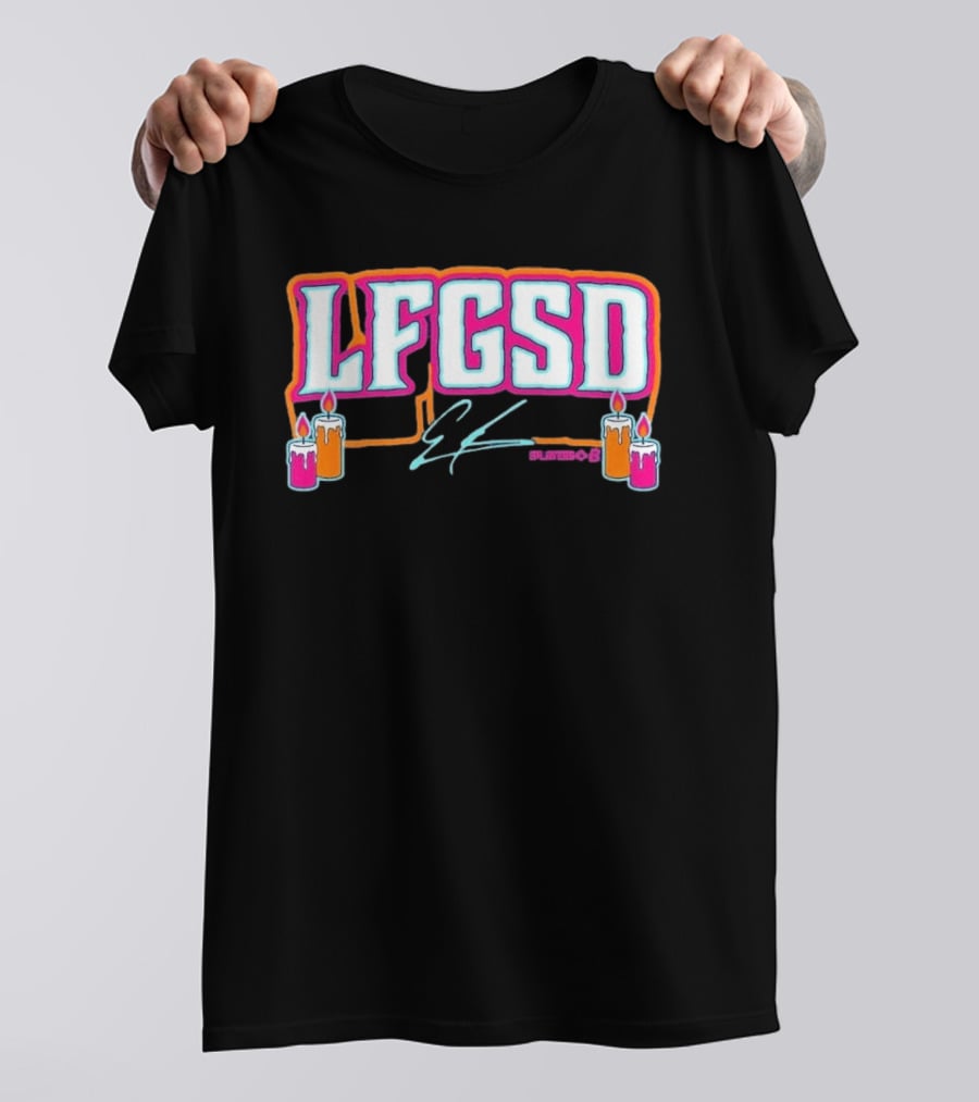 LFGSD Ethan Salas Signature Candles T-Shirt