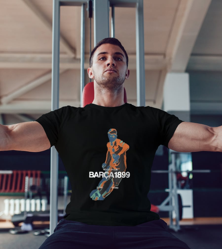 BARÇA 1899 Més Que Un Club Vibrant Black Pulse Player FCBarcelona T-Shirt