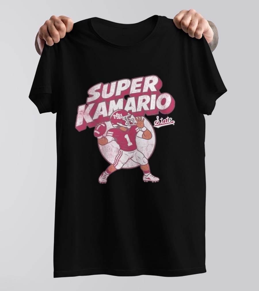 Super KaMario State No 1 Mississippi Bulldogs Football T-Shirt