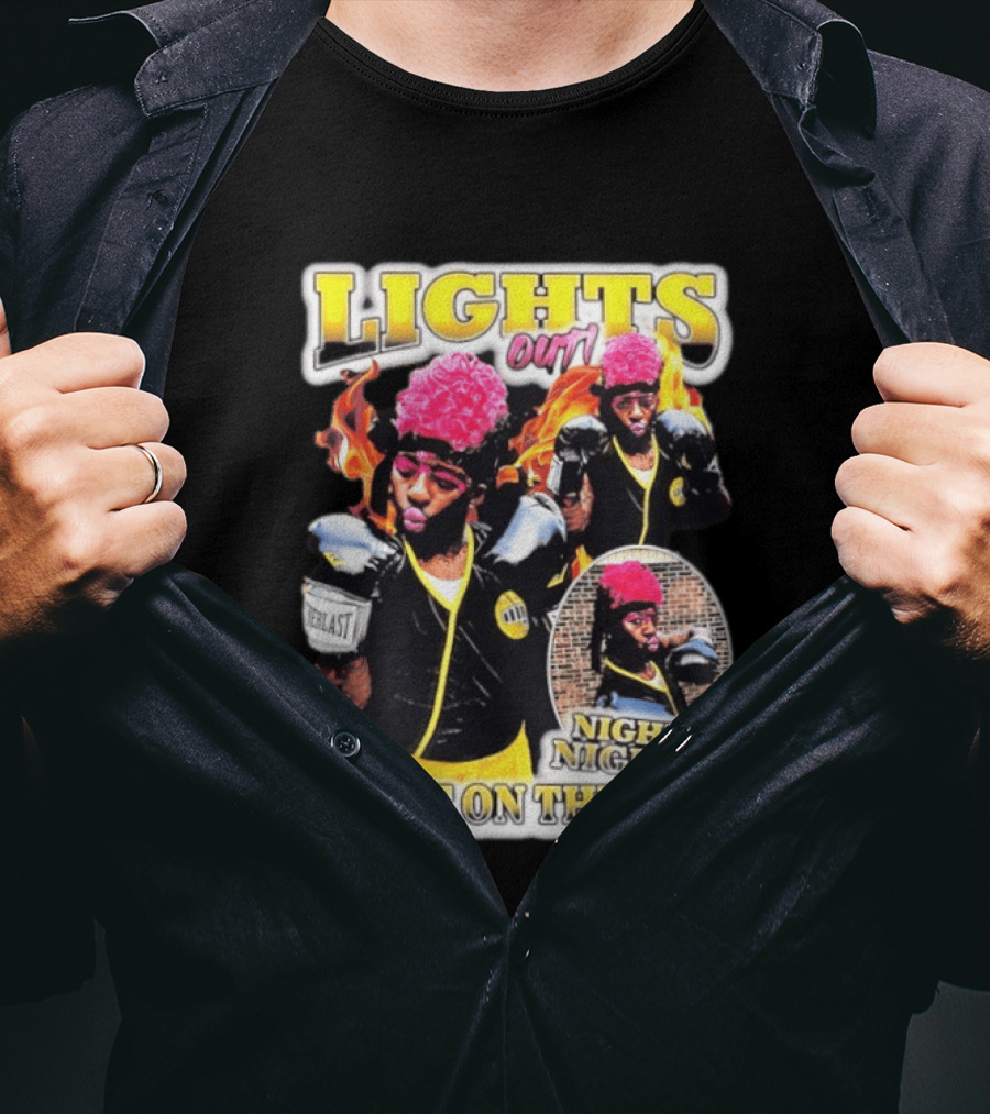Laquanda Lights Out Night Night Put It On The Flo Boxing Gloves T-Shirt