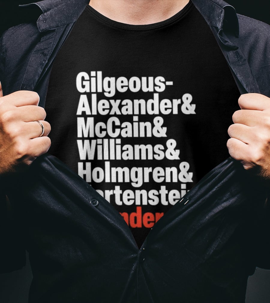 Oklahoma City Thunder 2026 Gilgeous Alexander McCain Williams Holmgren Hartenstein T-Shirt