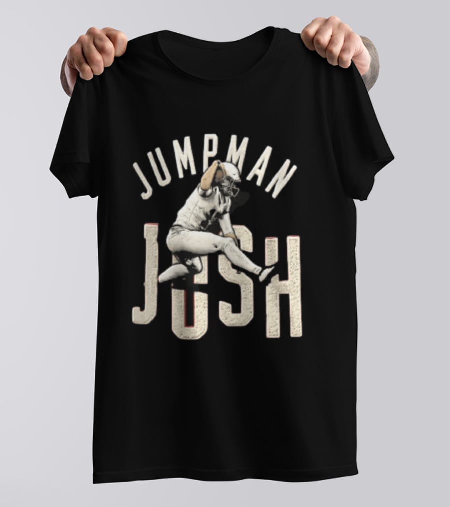 Jumpman Josh Allen Football Player Action Over Defender T-Shirt
