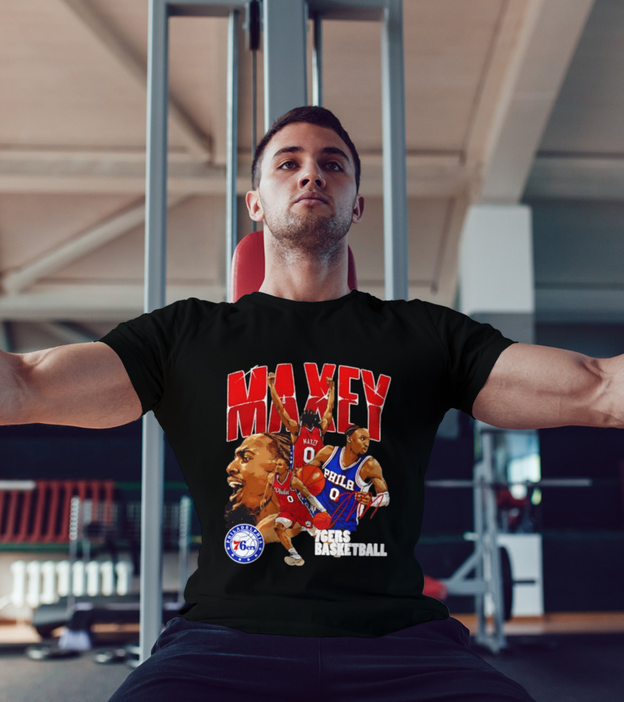 Tyrese Maxey Philadelphia 76ers Collage T-Shirt