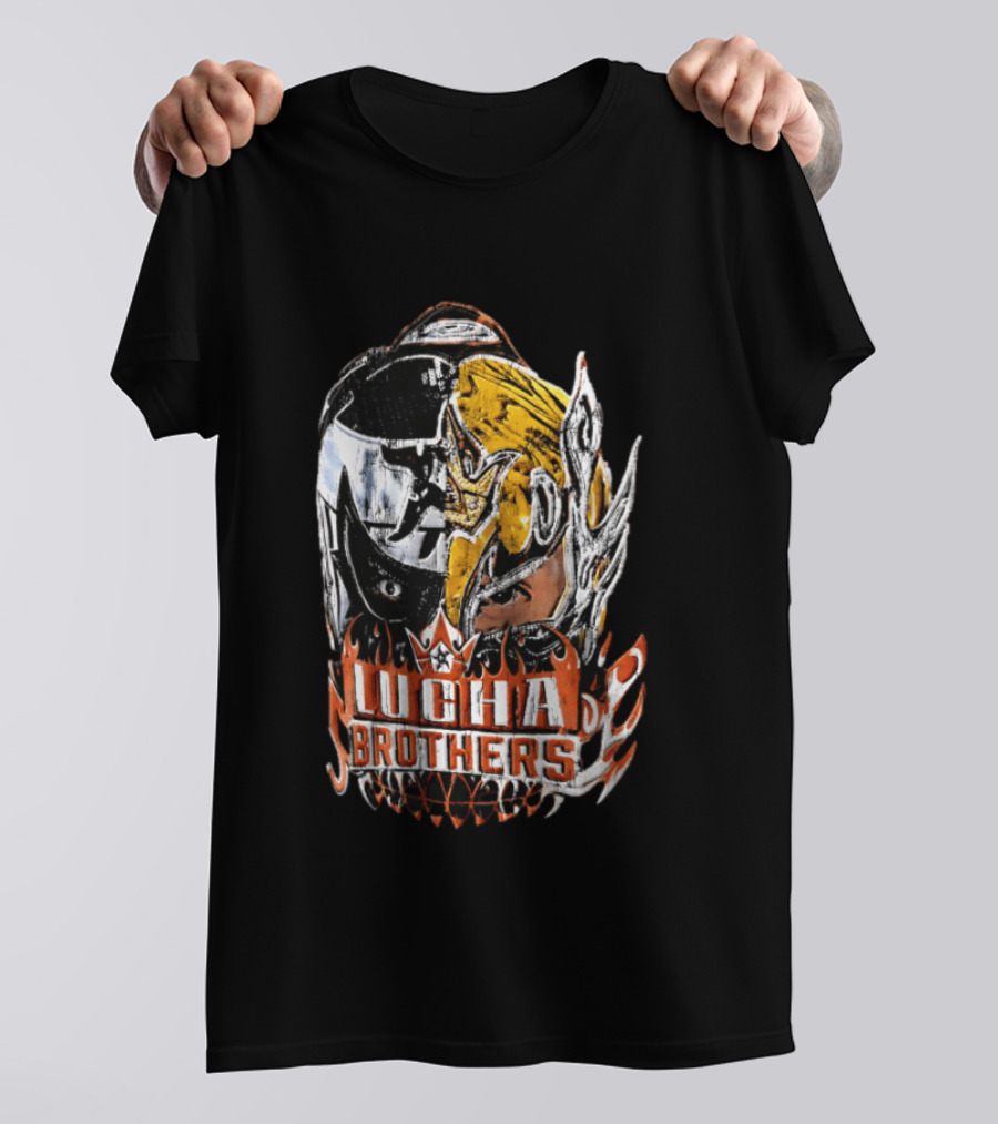 Lucha Brothers WWE Big Head Mask T-Shirt