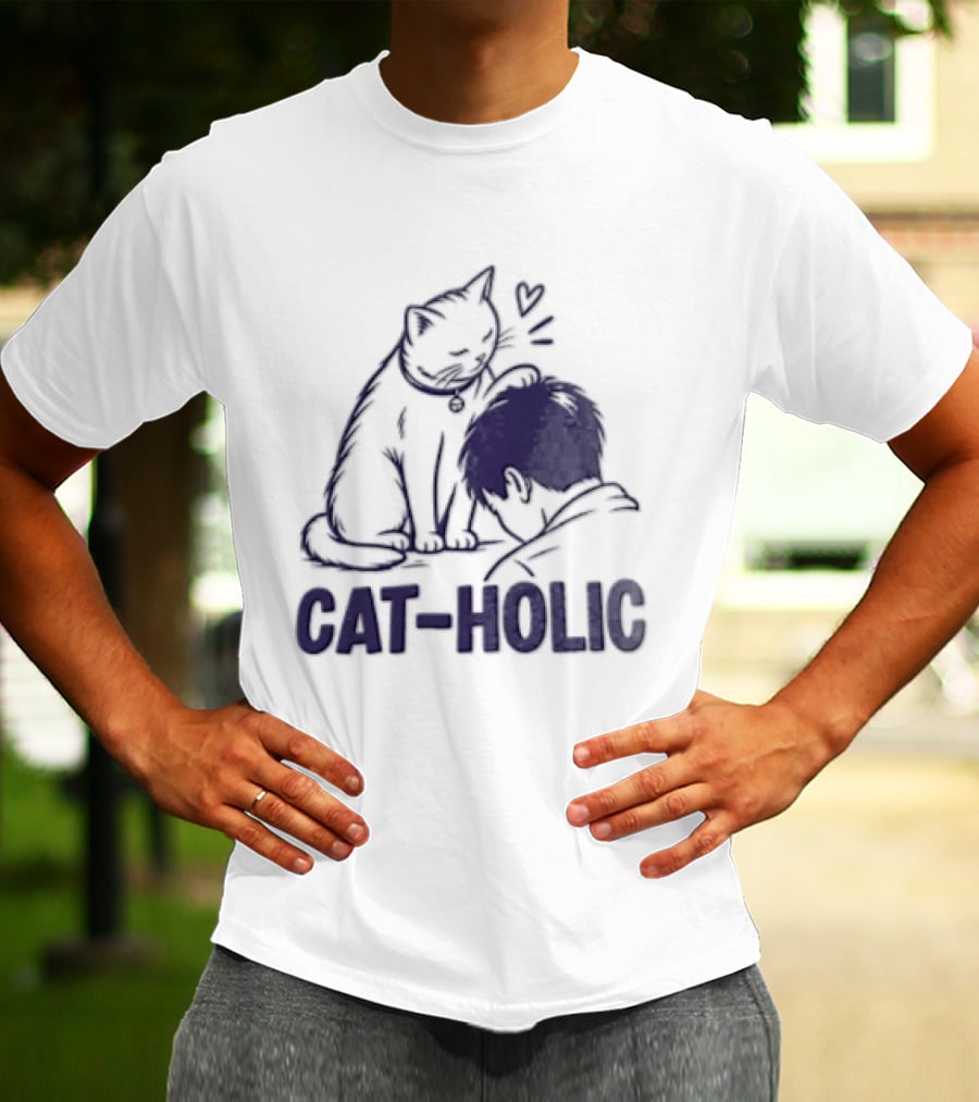 Cat Holic Feline Lover And Pet Owner Connection T-Shirt