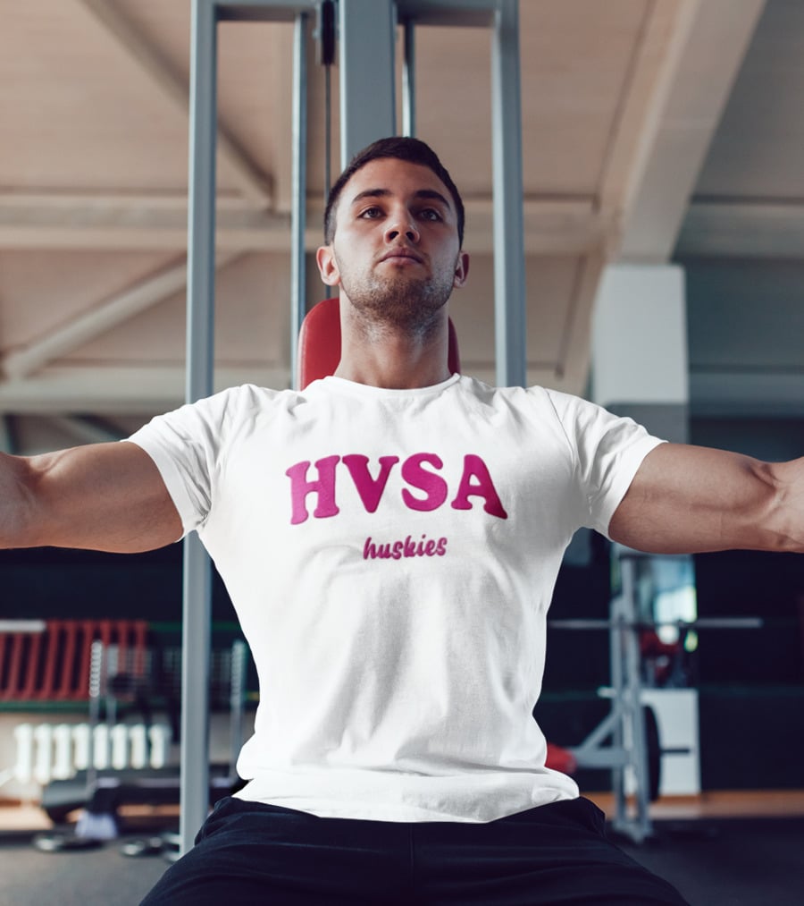 HVSA Huskies Pink White T-Shirt
