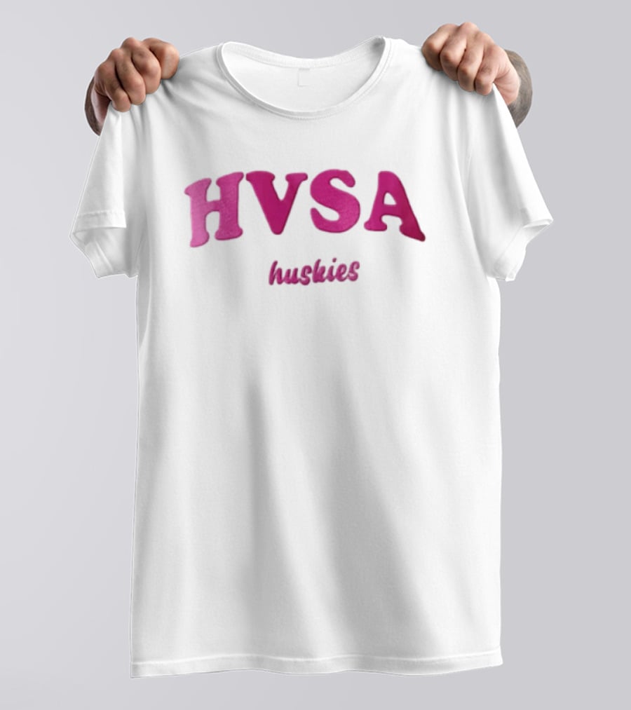 HVSA Huskies Pink White T-Shirt