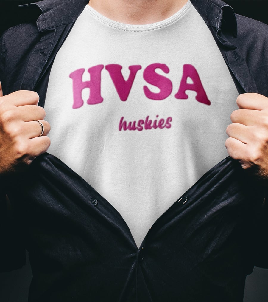 HVSA Huskies Pink White T-Shirt