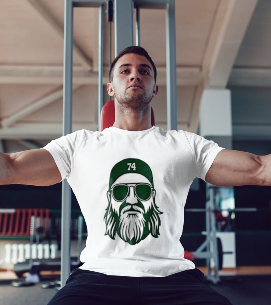 Bearded Man Sunglasses Hat 74 T-Shirt