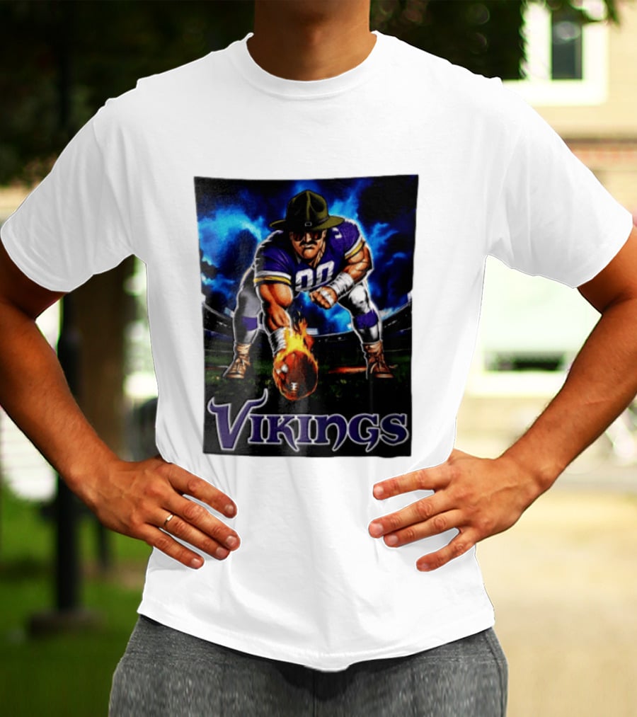 Vikings Ivan Pace Jr Muscular Football Player 00 Powerful Athletic Figure T-Shirt