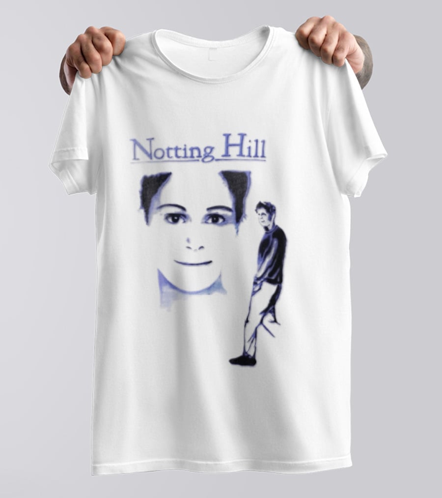 Notting Hill 1999 Blue Man Woman Movie T-Shirt