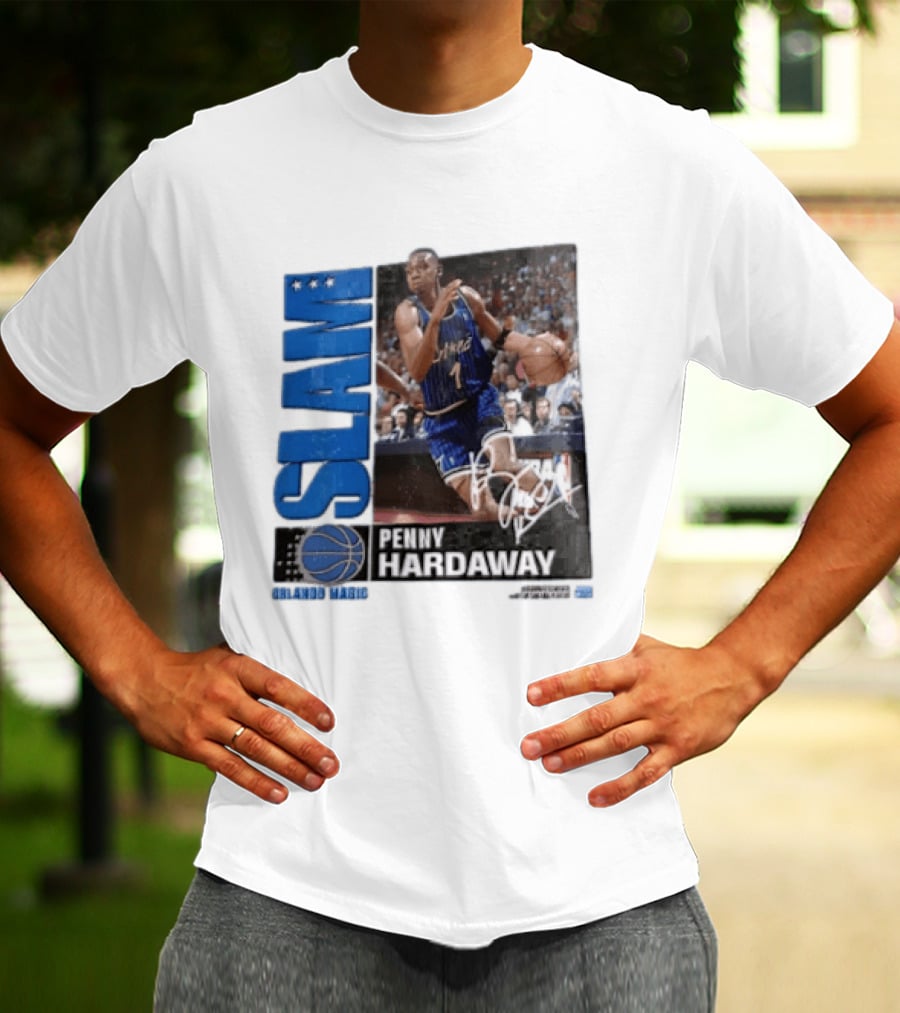 SLAM Top 500 Penny Hardaway Basketball Orlando Magic Jersey T-Shirt