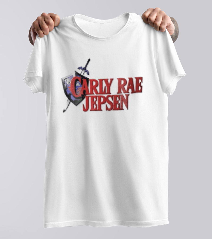 Carly Rae Jepsen The Legend Of Zelda Parody Shield Sword T-Shirt