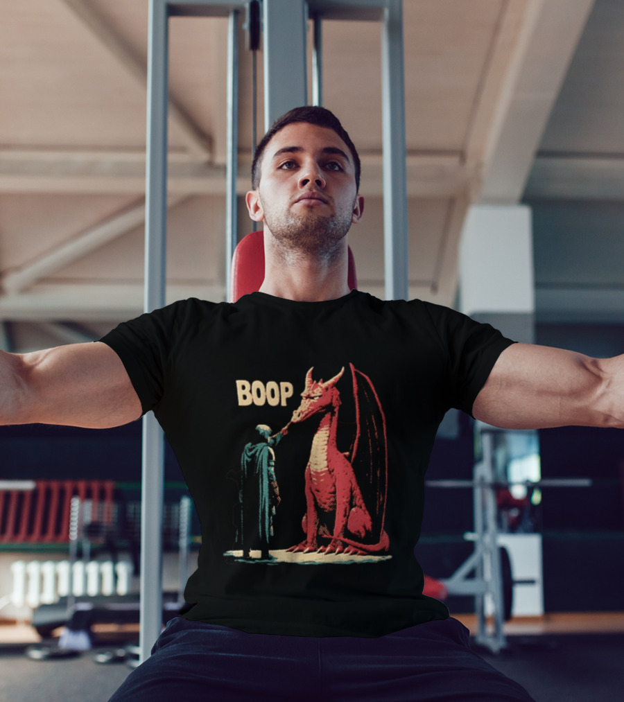 Boop The Dragon Knight Humor Fantasy Adventure T-Shirt