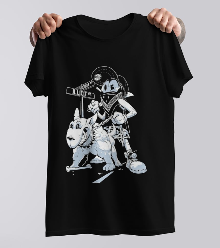 Redrat Illicit Menace Retro Cartoon Adventure T-Shirt