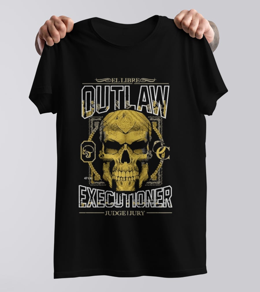 Outlaw Collective Executioner Skull Judge Jury T-Shirt
