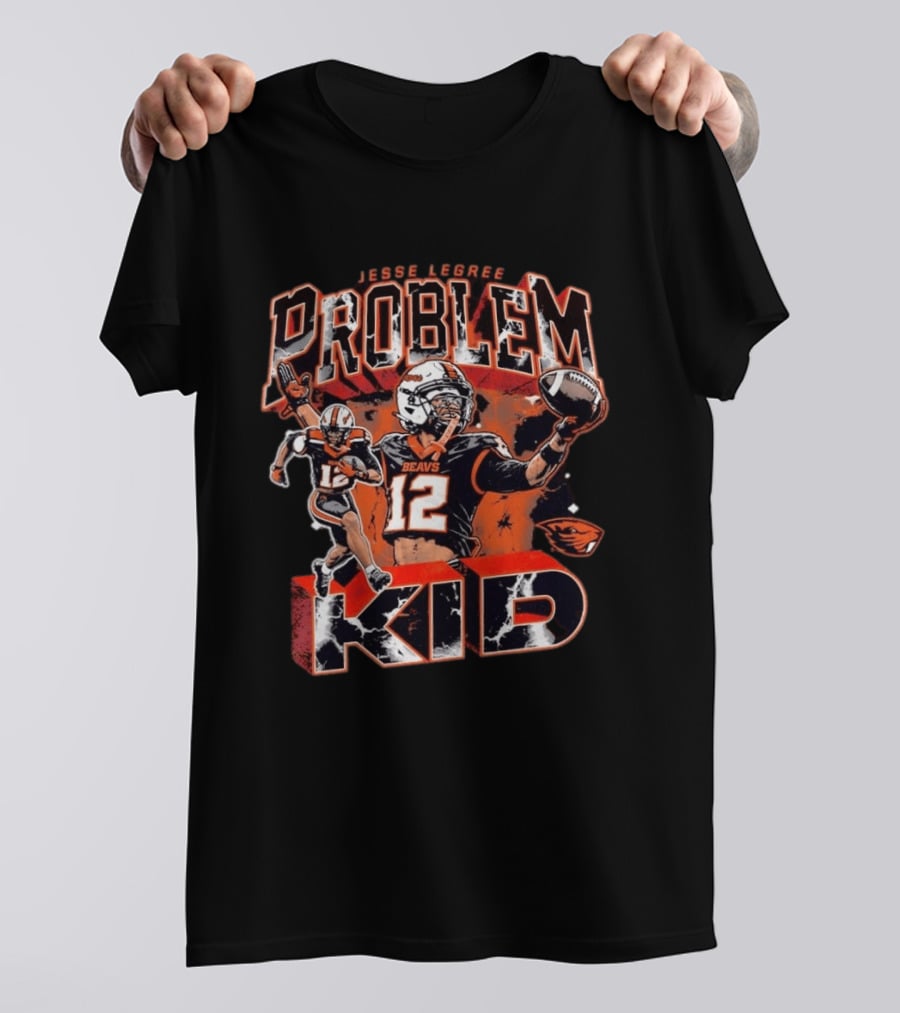 Jesse Legree Problem Kid No 12 Beavs Football Oregon State Beavers T-Shirt