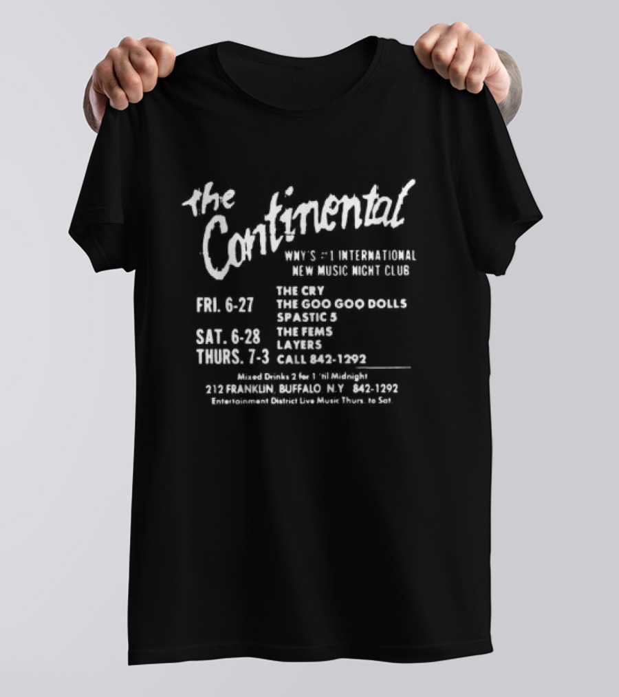 Goo Goo Dolls The Continental NY Performances May 1991 T-Shirt