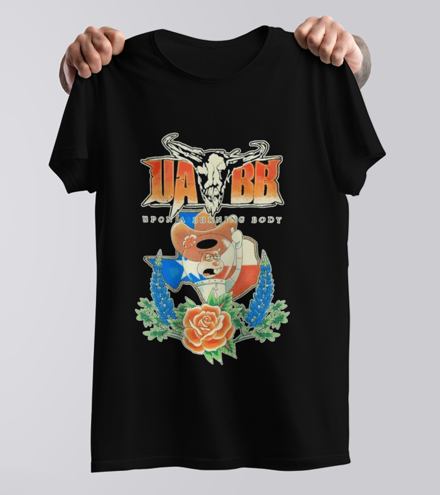 Upon A Burning Body UABB Sandy Texas Flag Animation T-Shirt