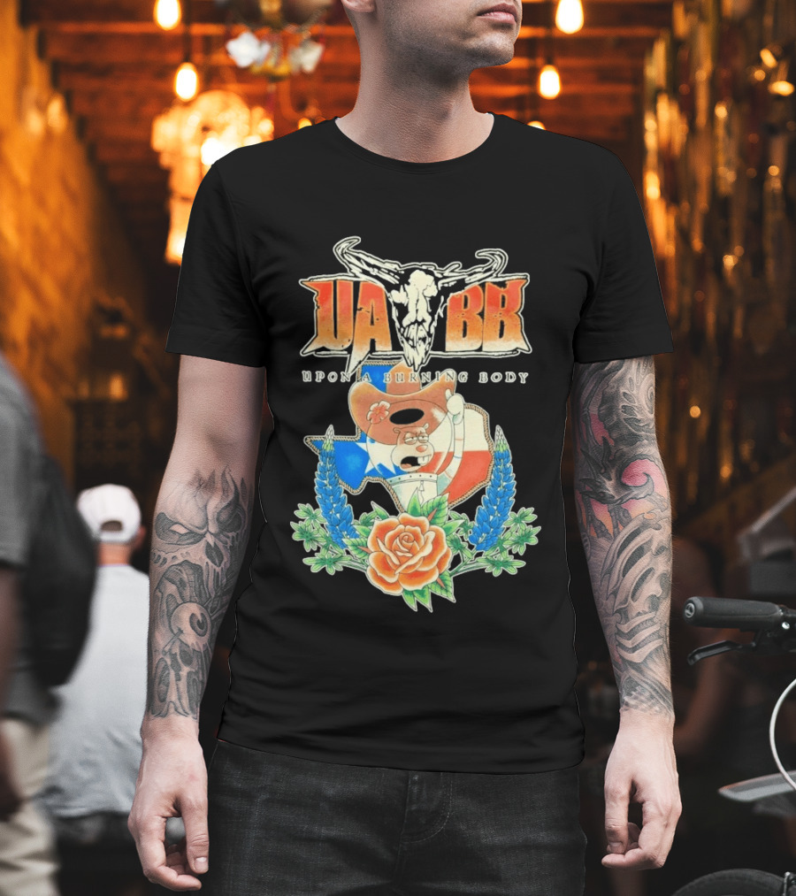 Upon A Burning Body UABB Sandy Texas Flag Animation T-Shirt