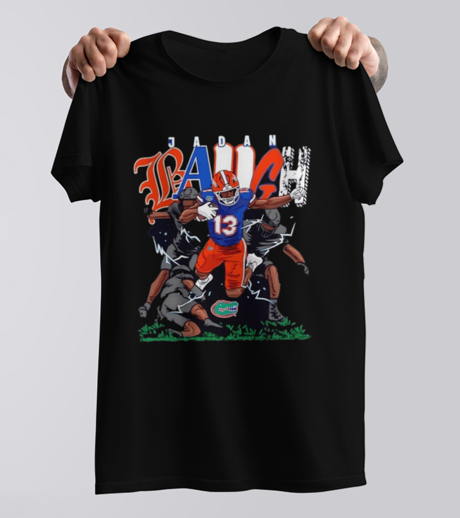 Florida Gators Jadan Baugh No 13 NCAA Football Caricature T-Shirt