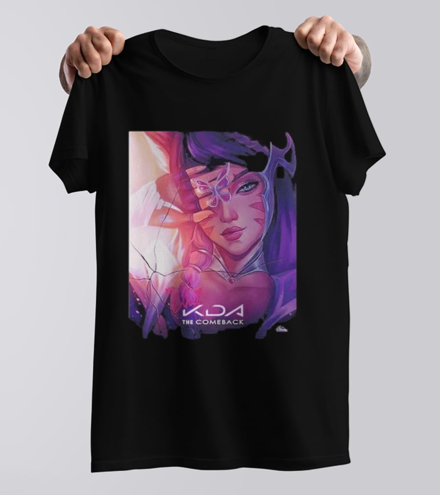 Ahri KDA The Comeback Arcane League Of Legends By Nikkotari T-Shirt
