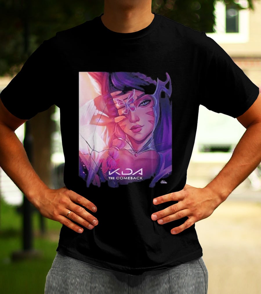 Ahri KDA The Comeback Arcane League Of Legends By Nikkotari T-Shirt