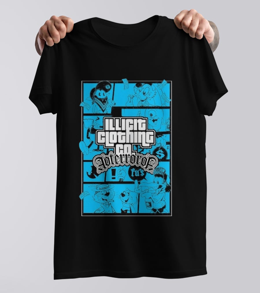 Illicit Clothing Co Afterror FU$ T-Shirt