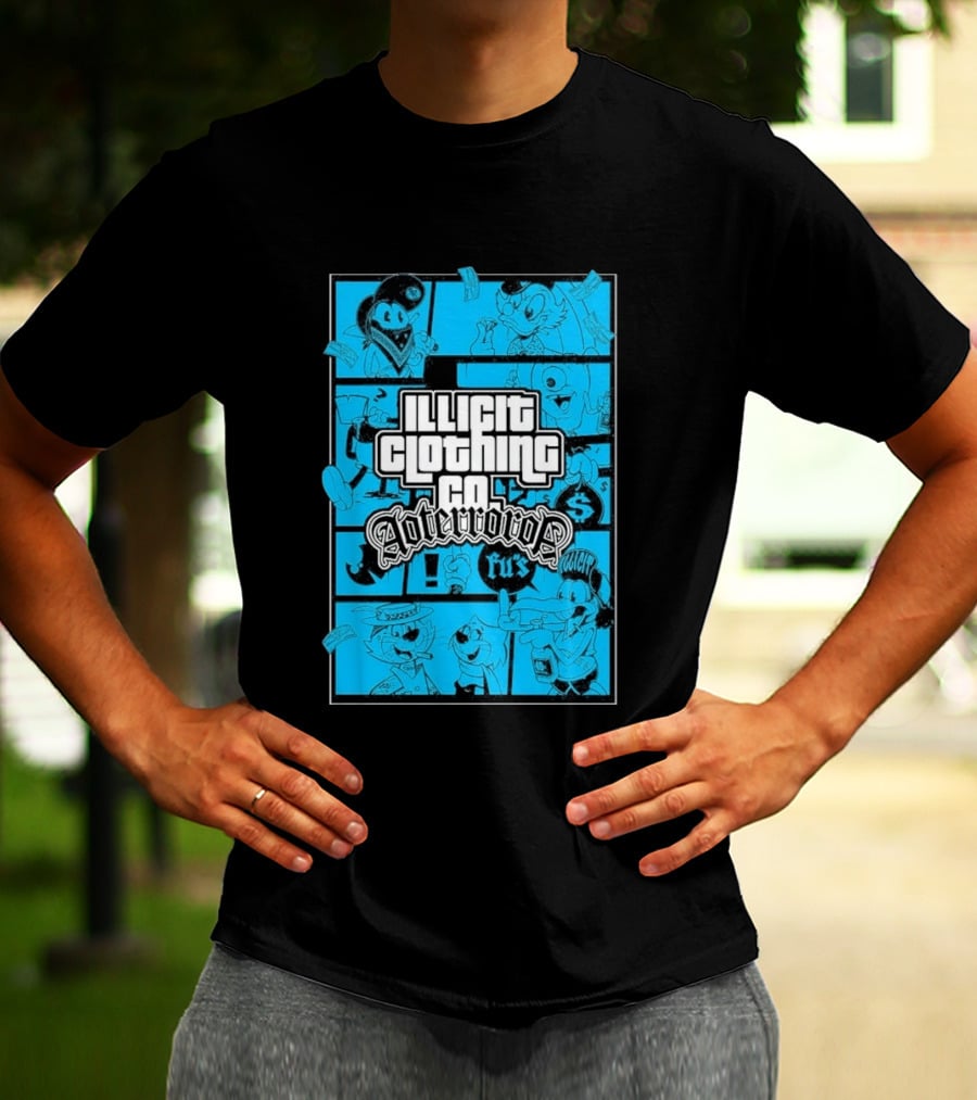 Illicit Clothing Co Afterror FU$ T-Shirt