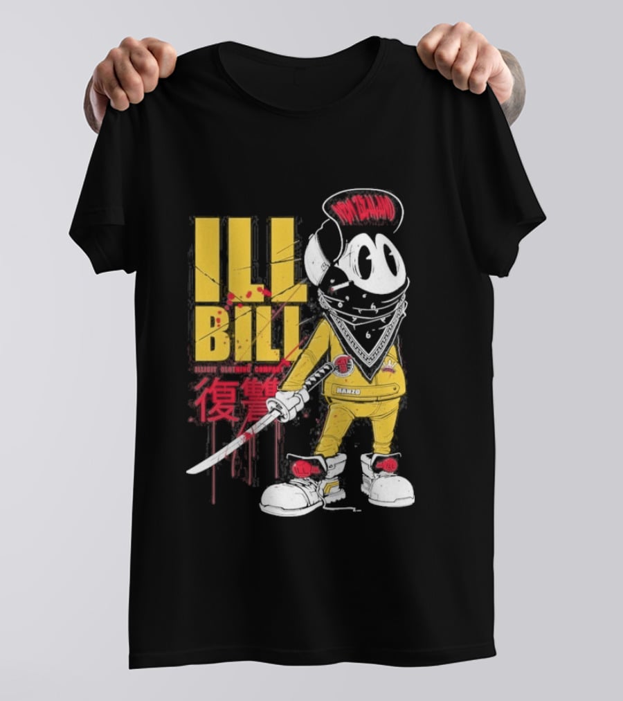 Ill Bill Redrat Illicit Drippy Character With Red And Yellow Details T-Shirt