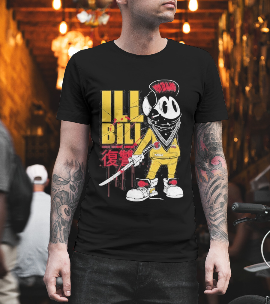 Ill Bill Redrat Illicit Drippy Character With Red And Yellow Details T-Shirt