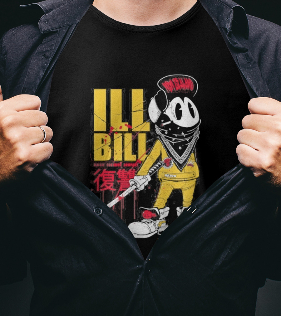 Ill Bill Redrat Illicit Drippy Character With Red And Yellow Details T-Shirt