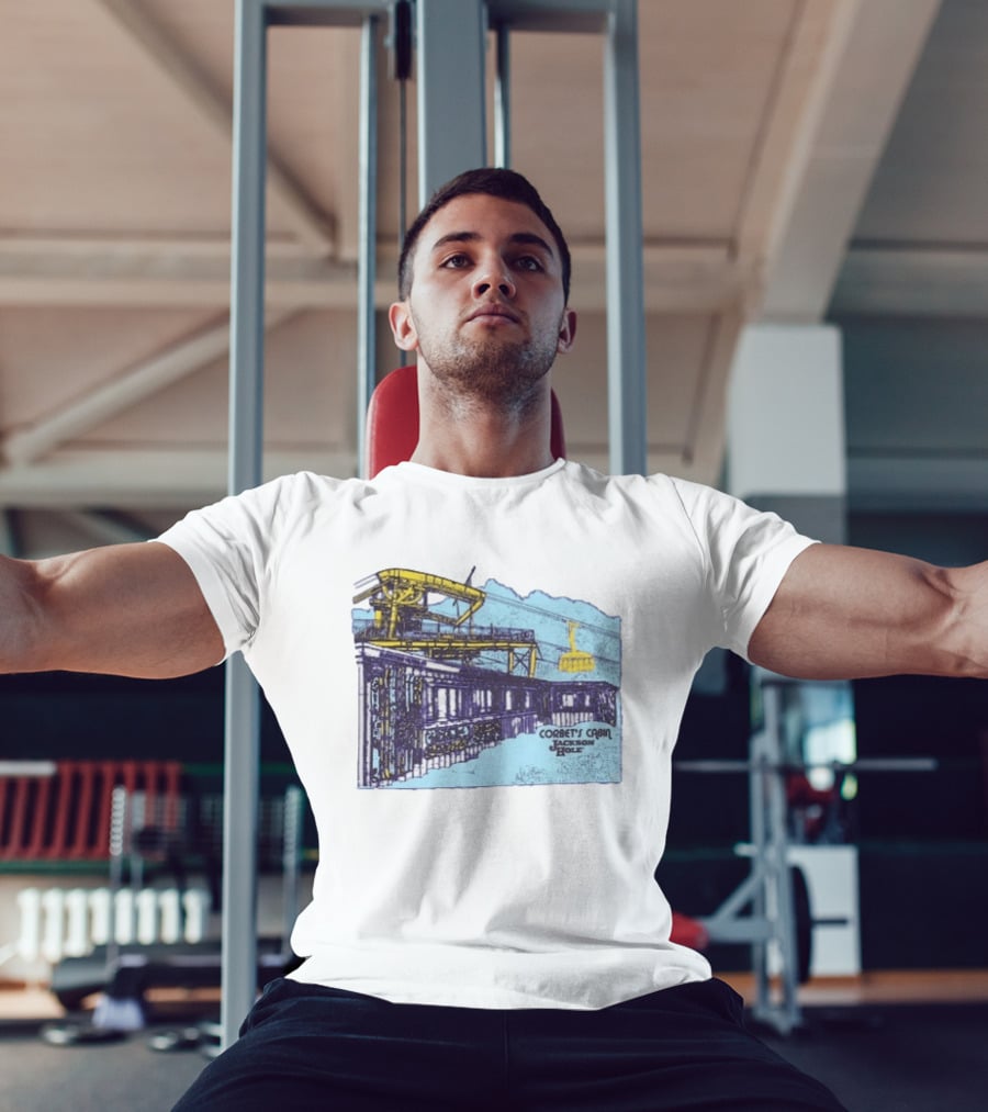 Jackson Hole Corbets Cabin Tram Wyoming Scenic Adventure T-Shirt