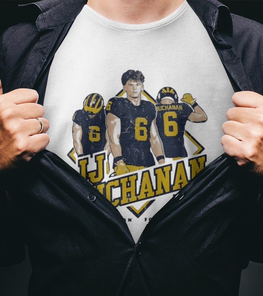 JJ Buchanan 6 Michigan Wolverines Football M T-Shirt